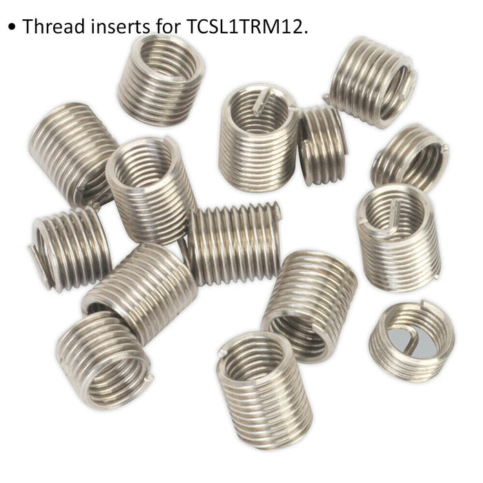 8 PACK Thread Inserts - M12 x 1.75mm - Suitable for ys10445 Thread Repair Kit Loops