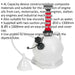 Manual Vacuum Oil & Fluid Extractor - 4L Capacity - Dipstick & 2 Suction Probes Loops