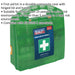 Small First Aid Kit - Durable Composite Case - Medical Emergency - BS8599-1 Loops