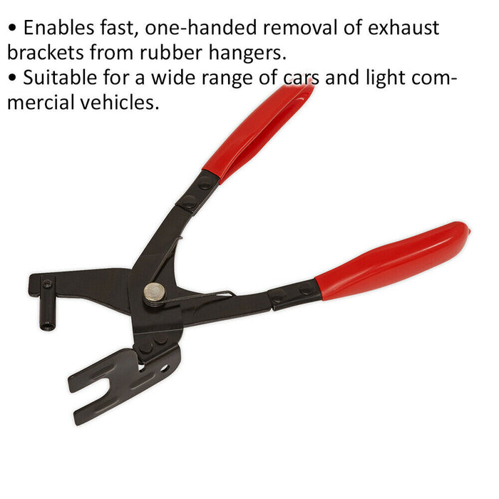 285mm Exhaust Hanger Removal Pliers - Easily Remove Rubber Exhaust Mounts Loops