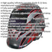 Tribal Auto Darkening Welding Helmet - Adjustable Shade Knob - Grinding Function Loops