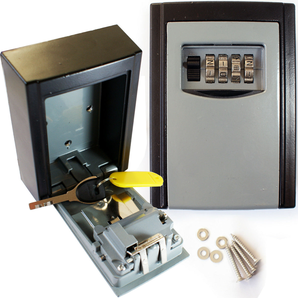 4 Digit Security Key Safe Lock Weather Resistant Outdoor — LoopsDirect
