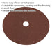 25 PACK 175mm Fibre Backed Sanding Discs - 40 Grit Aluminium Oxide Round Sheet Loops