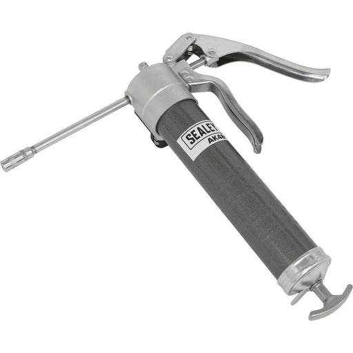 Quick Release Pistol Type Grease Gun - 3-Way Fill - Rigid Delivery Tube Loops
