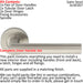 Door Handle & Latch Pack Satin Steel Straight Lever on Screwless Round Rose Loops