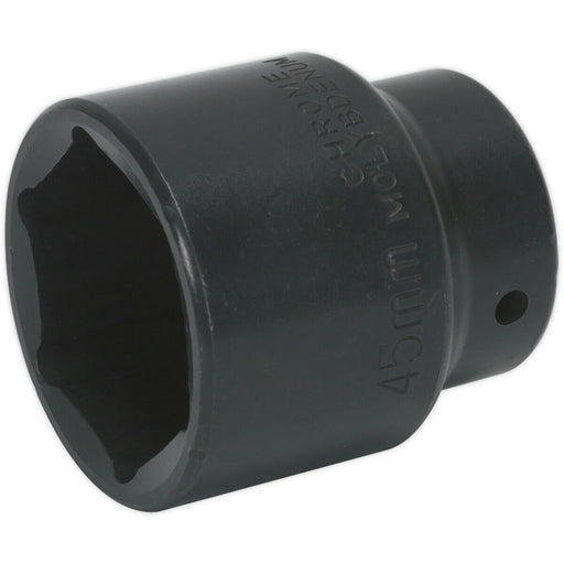 45mm Forged Impact Socket - 3/4" Sq Drive - Corrosion Resistant - Chromoly Steel Loops