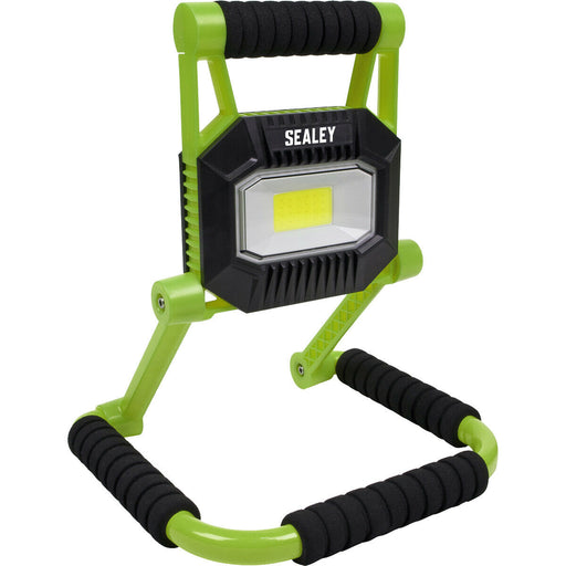 Rechargeable Portable Floodlight - 10W COB LED - IP67 Rated - Adjustable Swivel Loops