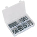 220 Piece Setscrew Nut & Washer Assortment - High Tensile Steel - M8 Metric Loops