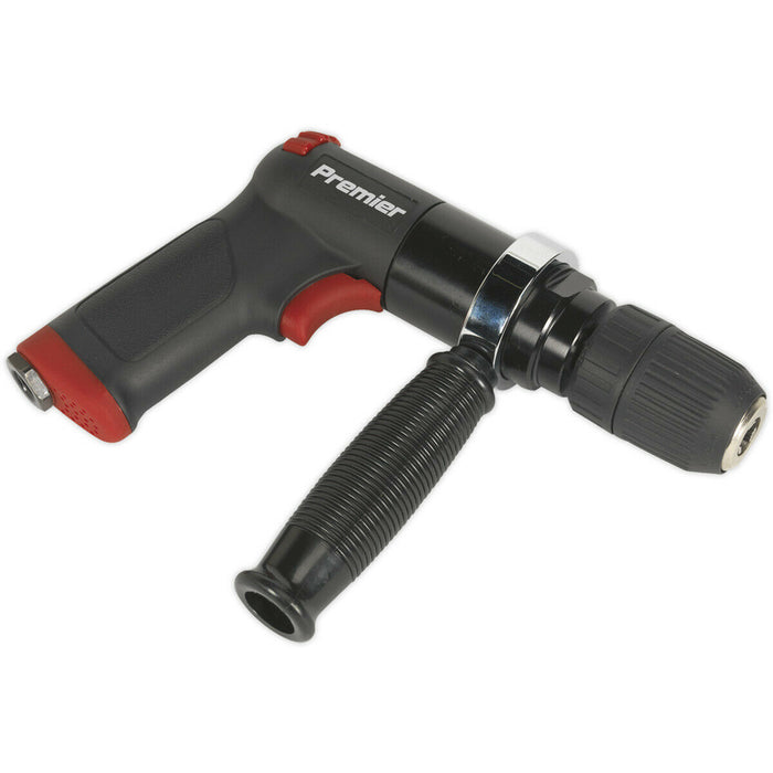 Reversible Air Operated Drill with 13mm Keyless Chuck - 1/4" BSP Inlet - 800 RPM Loops