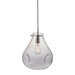 Ceiling Pendant Light - Clear Glass & Chrome Plate - 40W E27 - Dimmable Loops