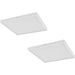 2 PACK Wall / Ceiling Light White 400mm Square Surface Mounted 25W LED 3000K Loops