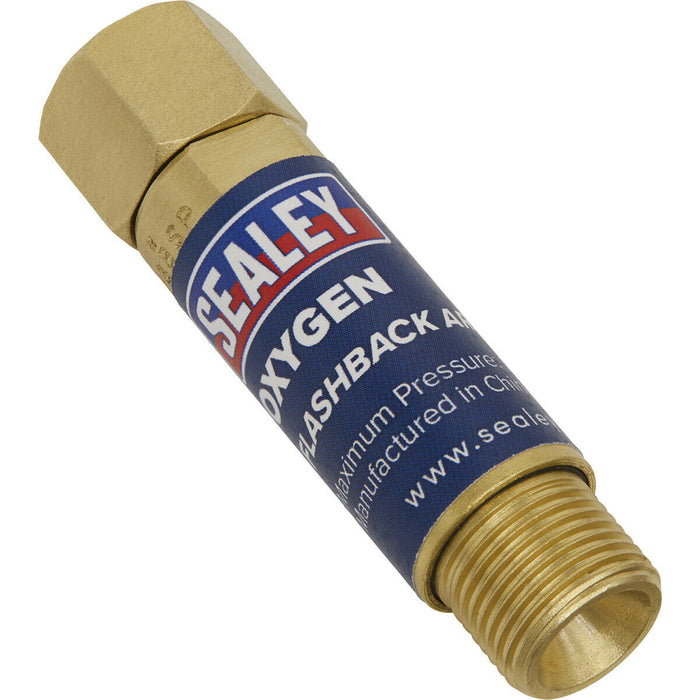 Oxygen Flash Back Arrestor - Auto Resetting - Flashback Protection - EN 730-1 Loops