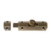 Surface Mounted Flat Sliding Door Bolt Lock 152 x 35mm Florentine Bronze Loops
