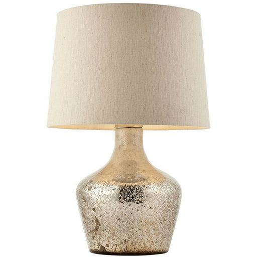Modern Table Lamp Hammered Pearl Ombre & White Linen Shade Feature Bedside Light Loops