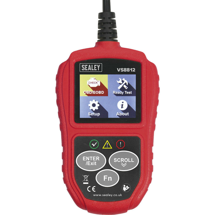 EOBD Code Reader - Live Data Stream - Automotive Diagnostic Tool - CAN Enabled Loops
