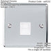 BT Master Single Telephone Socket CHROME & White PSTN Line Wall Face Plate Loops