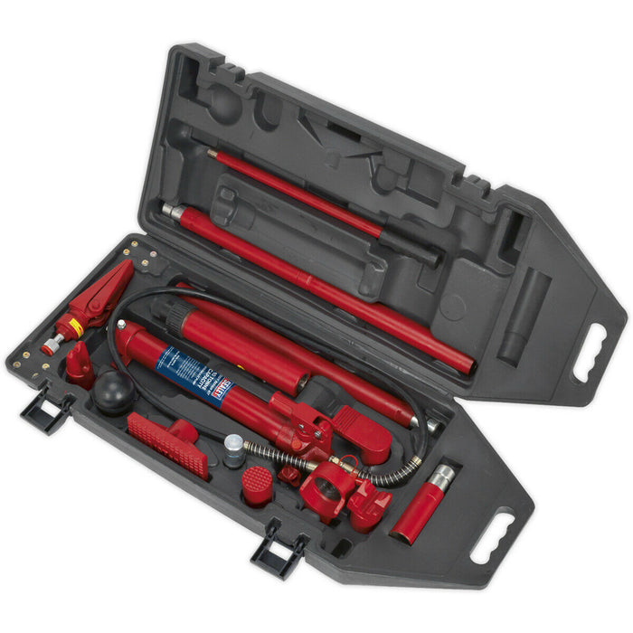 10 Tonne Snap Hydraulic Body Repair Kit - Hand Operated Pump - Heavy Duty Loops