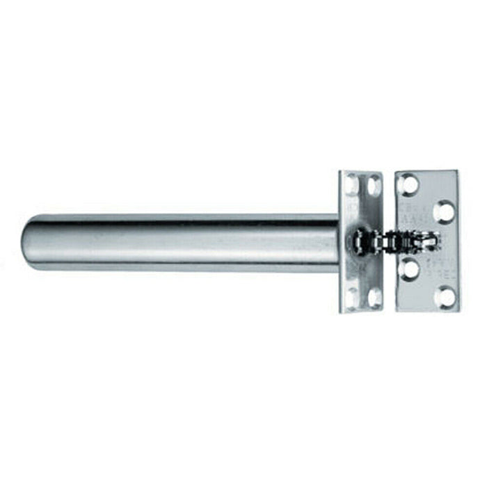 Concealed Chain Spring Door Closer Adjustable Square Forend Polished Steel Loops