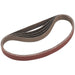 5 PACK - 20mm x 520mm Sanding Belts - 120 Grit Aluminium Oxide Slim Detail Loop Loops