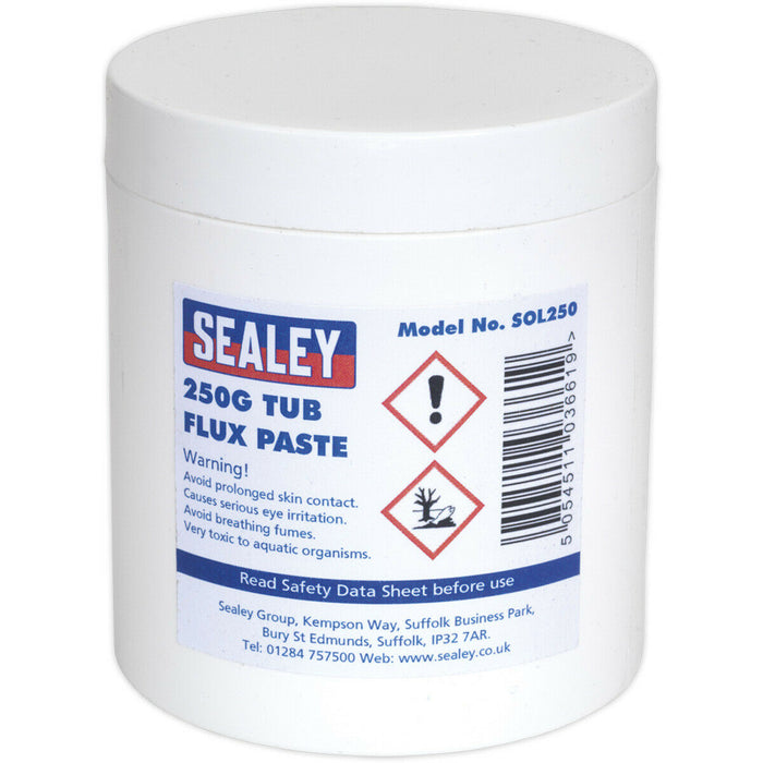 Quality Soldering Solder Paste Flux Grease 250g Tub - Avoid Dry Joints Lubricant Loops