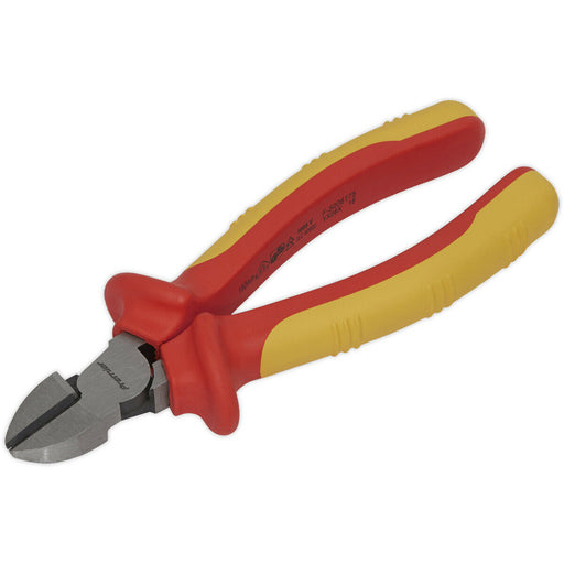 160mm Side Cutter Pliers - Hardened Cutting Edges - Soft Grip - VDE Approved Loops