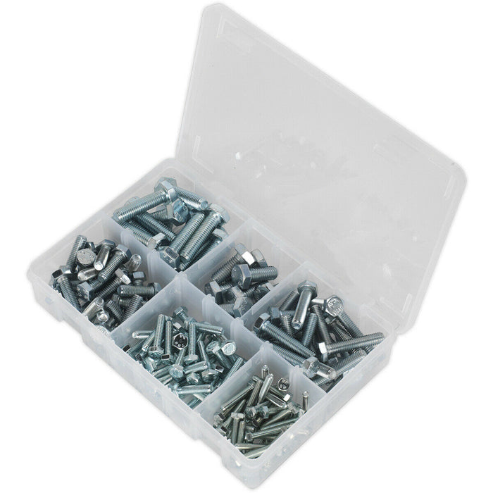 150 Piece High Tensile Setscrew Assortment - M5 to M10 - Partitioned Storage Box Loops