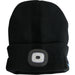 Beanie Hat with Integrated Spotlight - 4 SMD LED - Built In Wireless Headphones Loops