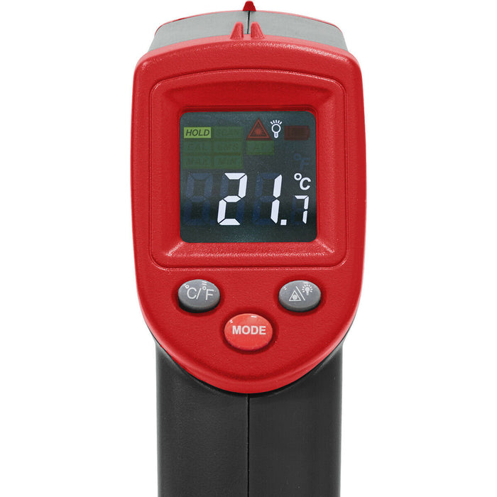 Infrared Laser Digital Thermometer - 400° Max Temperature - Battery Powered Loops