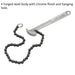 Forged Steel Oil Filter Chain Wrench - 60-140mm Capacity - Remover Car Engine Loops