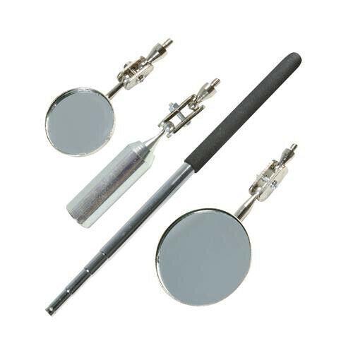3 In 1 800mm Inspection Pick Up Tool Telescopic Magnetic Head Mirrors Loops
