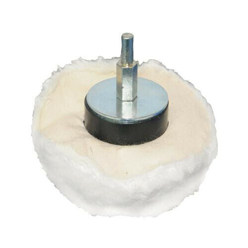 85mm Polishing Dome Mop 100% Soft Grade Cotton Power Drill Buffing Tool Loops