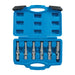 6 Piece Glow Plug & Spark Plug Socket Set Petrol & Diesel Engines 8mm 16mm Loops