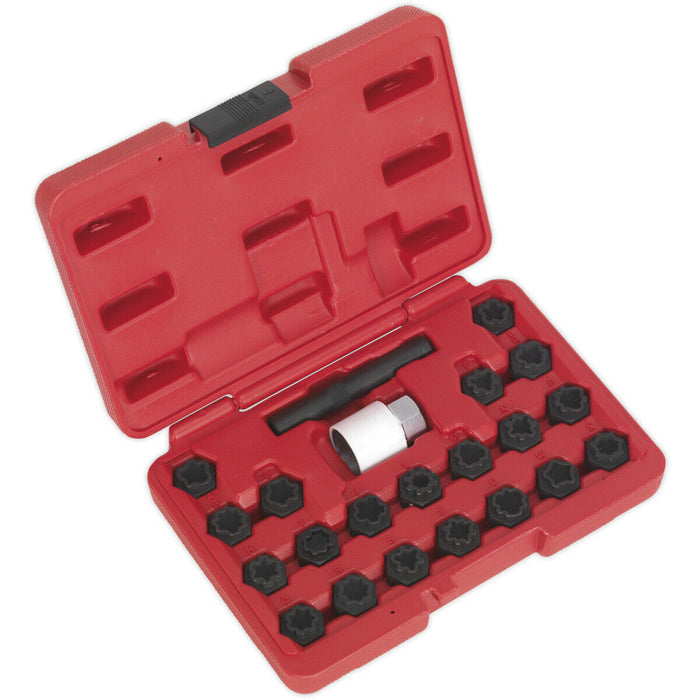 22pc Locking Wheel Nut Key Set - DEALERS & REPAIR CENTRES ONLY - For Audi Loops