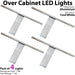 4x Over Cabinet LED Light & Driver Kit COOL WHITE Kitchen Cupboard Reading Lamp Loops