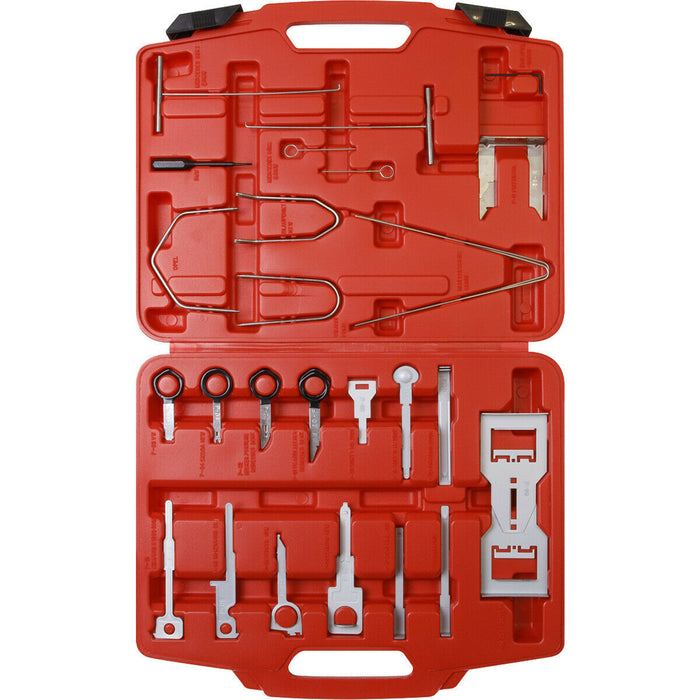 46 Piece Radio Release Tool Set - Suitable for a Wide Range of Vehicles Loops