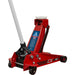 Compact Hydraulic Trolley Jack - 3 Tonne Capacity - 465mm Max Height - Red Loops