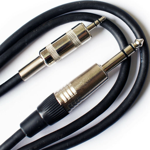 PRO 0.75m 6.35mm to 3.5mm Stereo Jack Plug Male Cable Audio ¼" AUX Headphone Loops