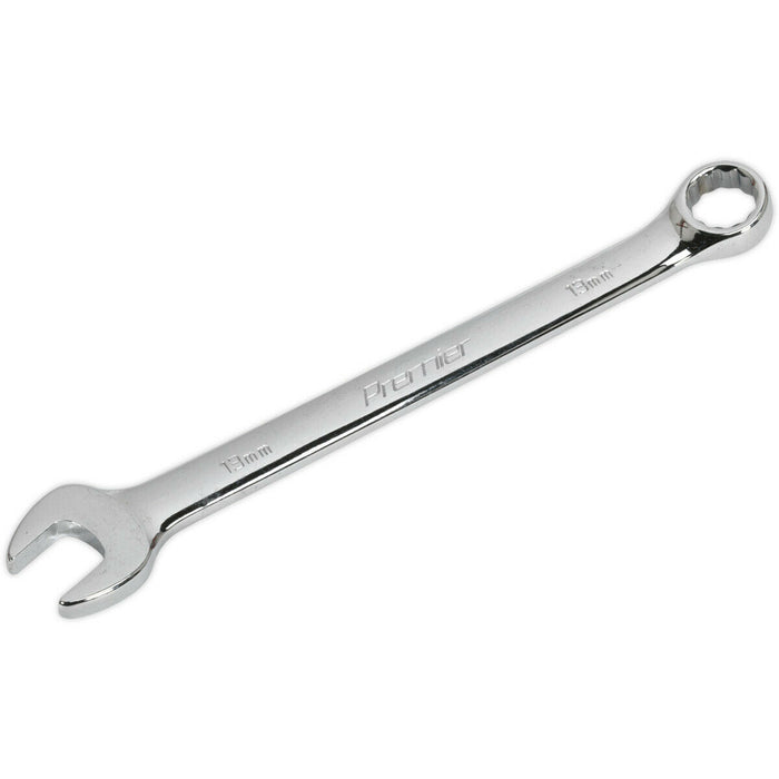 13mm Steel Combination Spanner - Long Slim Design Combo Wrench - Chrome Vanadium Loops