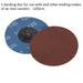 10 PACK - 75mm Quick Change Mini Sanding Discs - 120 Grit Aluminium Oxide Sheet Loops