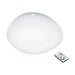 Wall Flush Ceiling Light White Shade White Plastic With Crystal Effect LED 34W Loops