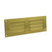 242 x 89mm Hooded Louvre Airflow Vent Polished Brass Internal Door Plate Loops