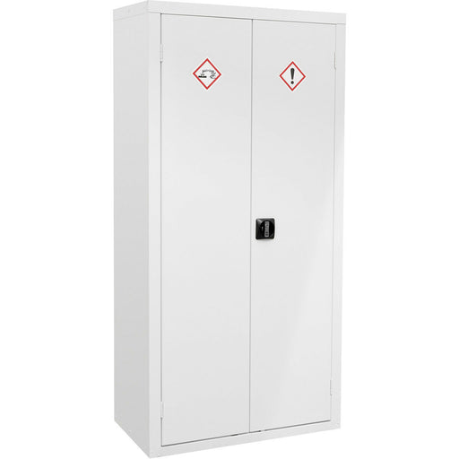 Acid & Alkali Substance Cabinet - 900 x 460 x 1800mm - 2 Door - 2-Point Key Lock Loops