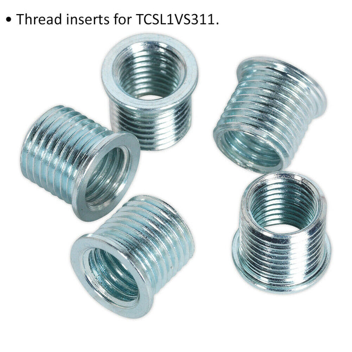 5 PACK 12mm Thread Inserts - M10 x 1.25mm - Suitable for ys01925 Repair Kit Loops