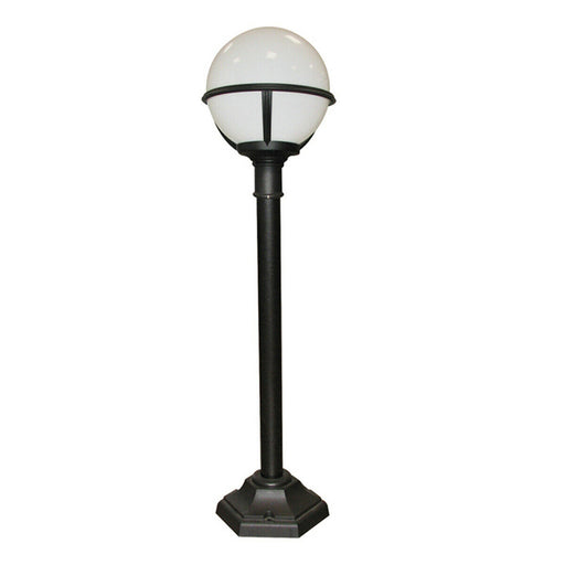 Outdoor IP44 1 Bulb Short Mini Lamp Post Pillar Black LED E27 100W d01070 Loops