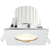 IP65 Bathroom Slim Square Ceiling Downlight Chrome Plated Recessed GU10 Lamp Loops