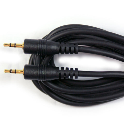 GOLD 2m 2.5mm Mini Jack Male to Plug Cable Lead Stereo TRS Audio Headset Wire Loops