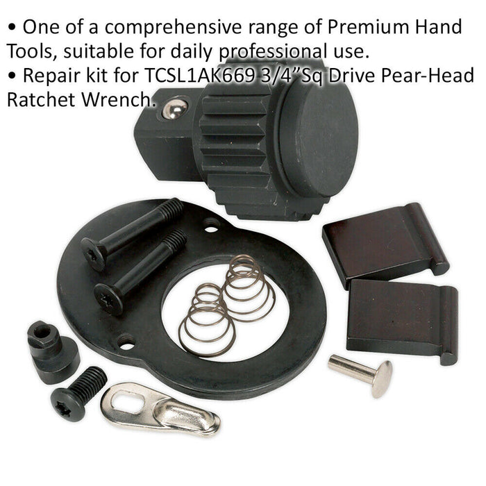 3/4 Inch Sq Drive Repair Kit for ys01613 24-Tooth Ratchet Wrench Loops