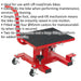 Motorcycle Quick Lift Stand & Moving Dolly - 135kg Capacity - 4 x 45mm Castors Loops
