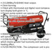 Industrial Space Warmer - Paraffin / Kerosene / Diesel Heater - 215000 Btu/hr Loops