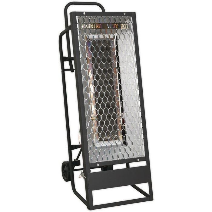 Industrial Propane Heater - 35000 Btu/Hr Space Warmer - Heavy Duty Frame Loops